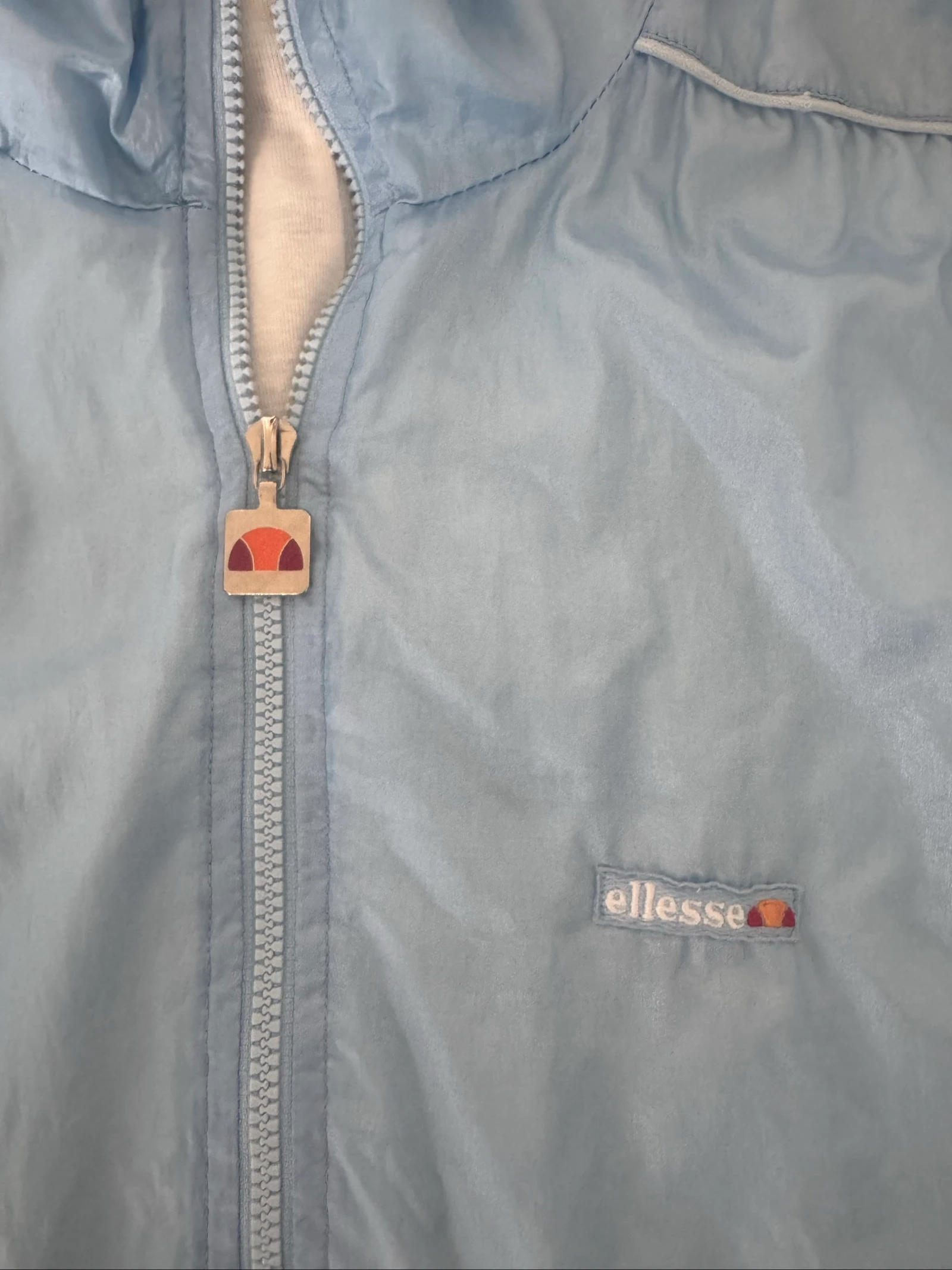 Ellesse Vintage Track Jacket Baby Blue Made in Italy Full Zip 90s Retro – photo 4
